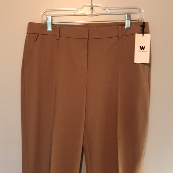 W by Worth 2 piece Camel Work Wear Pantsuit NWT - Picture 8 of 16